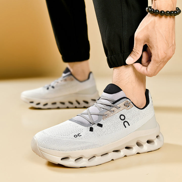 Unisex leichte Performance-Laufschuhe mit Hohlkammer-Zwischensohle und nahtlosem Strickoberteil – Tavélo