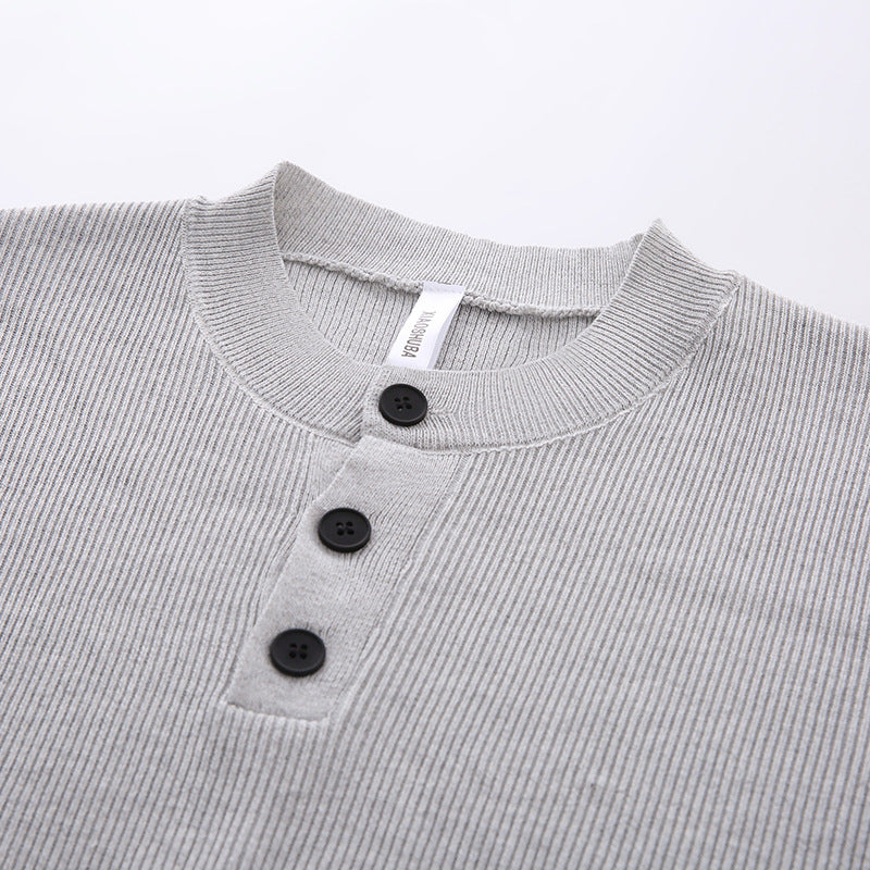 Damen Lässige Pullover mit Knopfleiste – Mavelle