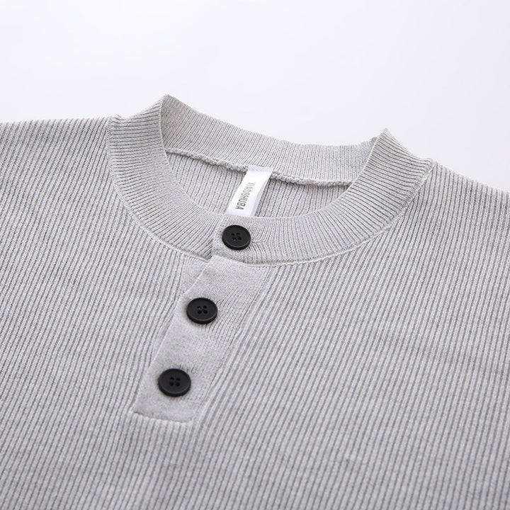 Damen Lässige Pullover mit Knopfleiste – Mavelle