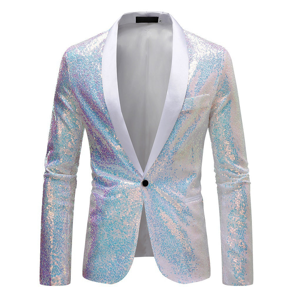 Herren eleganter Pailletten-Blazer im modernem Design Echoarchiv