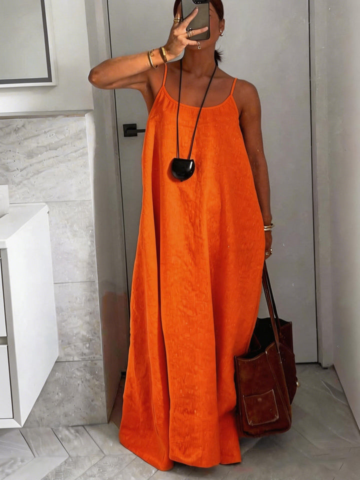 Damen luftiges Leinen-Maxikleid Echo Archiv