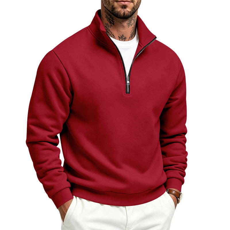 Herren Halbzip-Sweatshirt mit Troyerkragen und weicher Fleece-Innenseite – Norvane