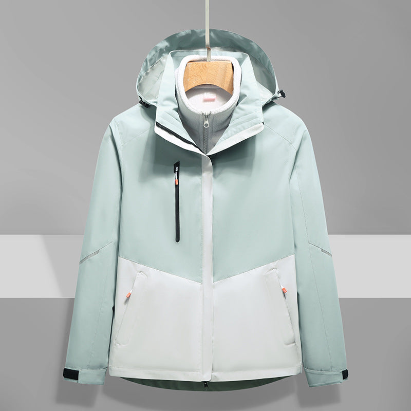 Herren Softshell-Outdoorjacke mit Kapuze, wind- und wasserdicht Echo Archiv