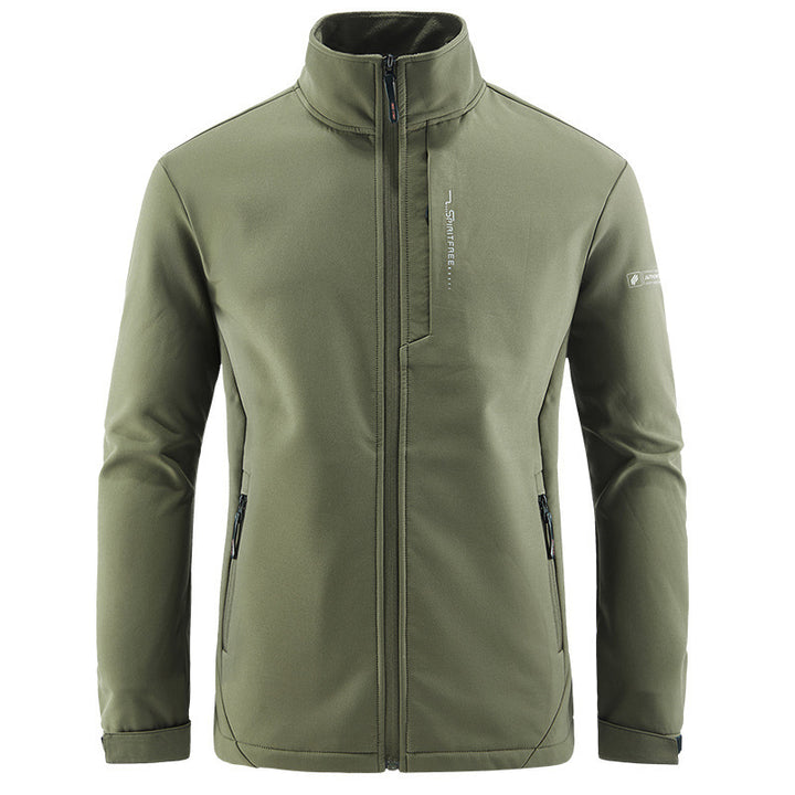 Herren Technische Softshelljacke mit winddichtem Shell, hohem Kragen und Reißverschlusstaschen Echo Archiv