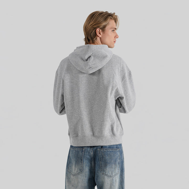 Unisex Kapuzenpullover aus Bio-Baumwoll-Fleece mit Kängurutasche und leicht verkürzter Passform Echo Archiv