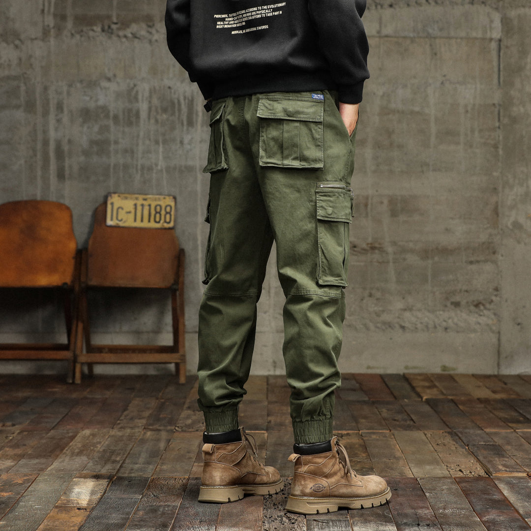 Herren Cargo-Hose mit multifunktionalen Taschen und robustem Baumwollmaterial Echoarchiv