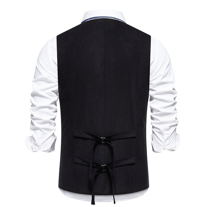 Herren elegante Weste mit doppelter Knopfleiste und praktischen Taschen Echoarchiv
