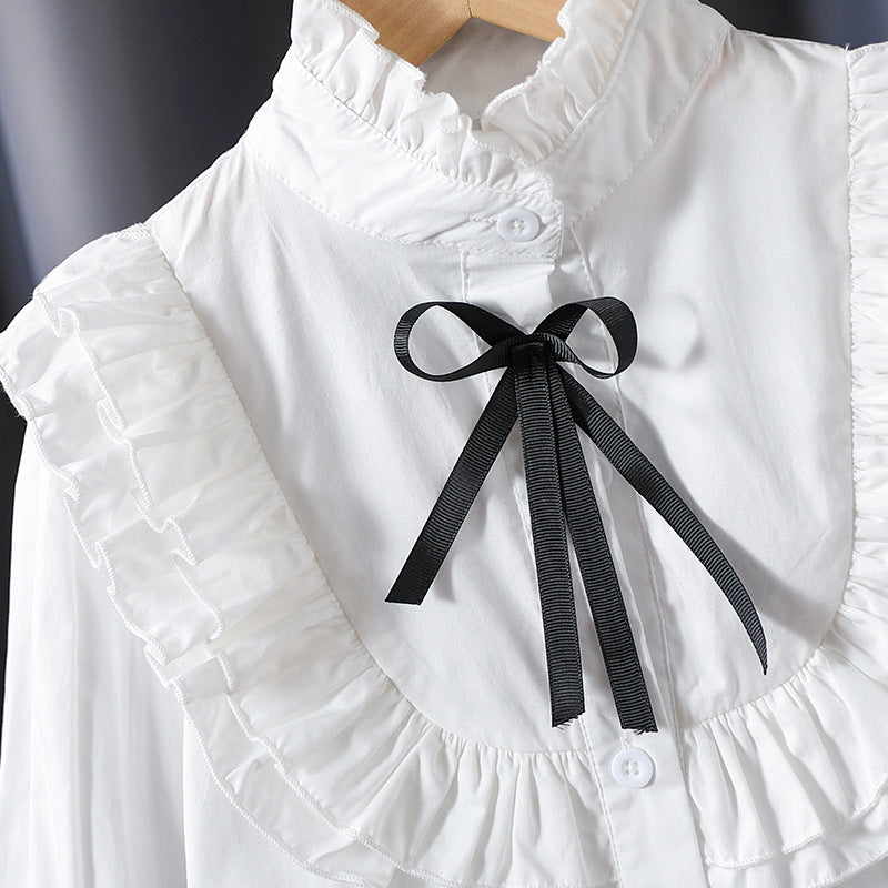 Mädchen verspielte Bluse mit Rüschendetails Echo Archiv