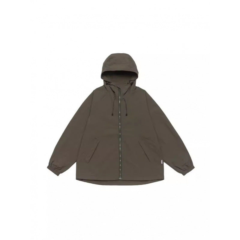 Unisex Weitgeschnittene Kapuzenjacke im Parka‑Style mit verlängertem Rückenteil und Tunnelzug Echo Archiv