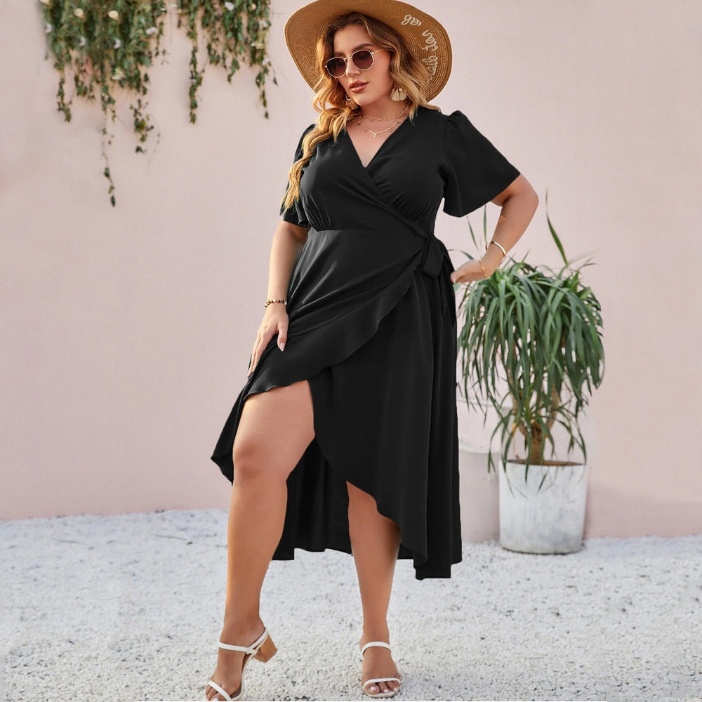 Damen Wickelmaxikleid mit eleganter Drapierung und since Silhouette Echo Archiv