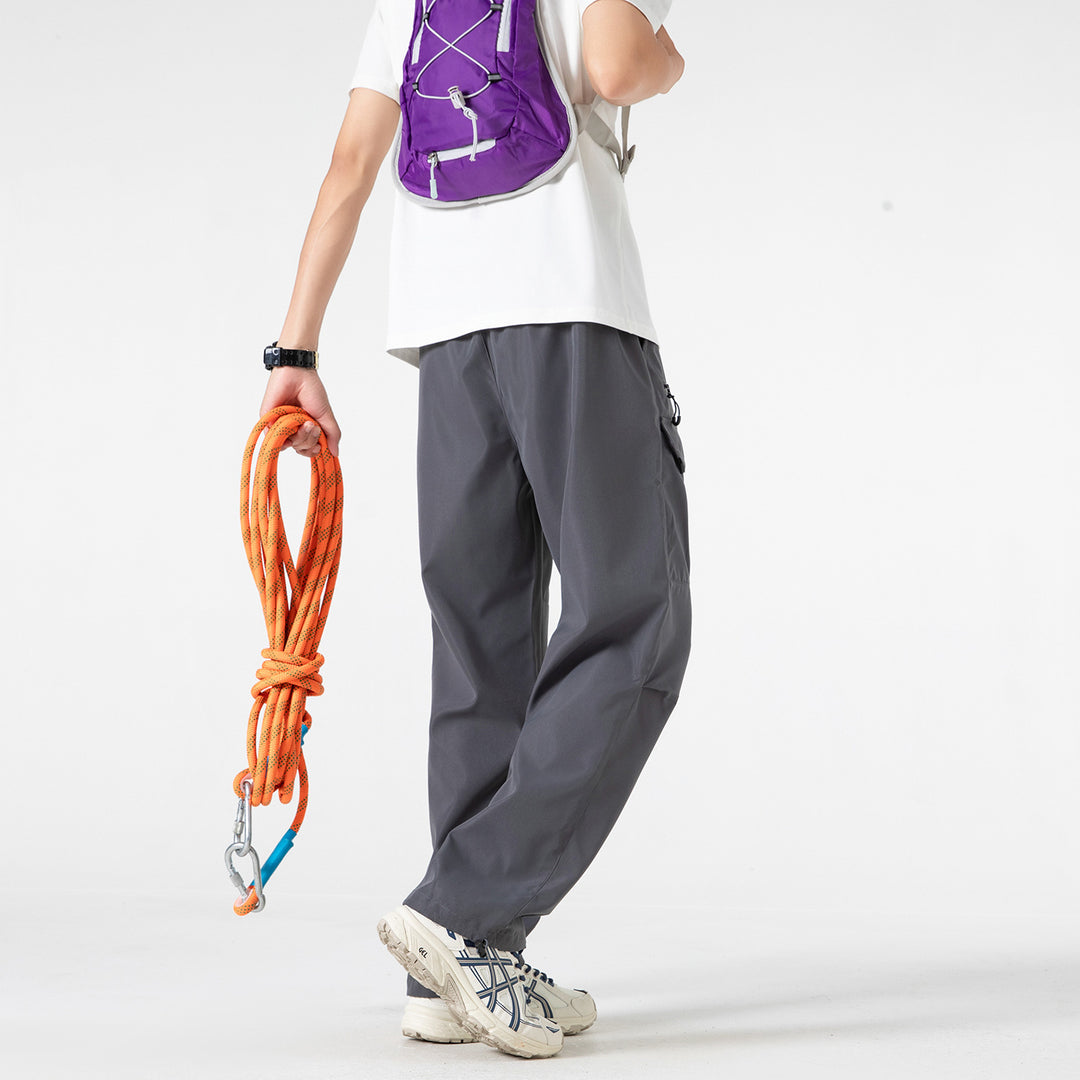 Herren Weite Utility-Cargohose mit verstärkten Kniepassen, Zipper- und Klappfächern Echo Archiv