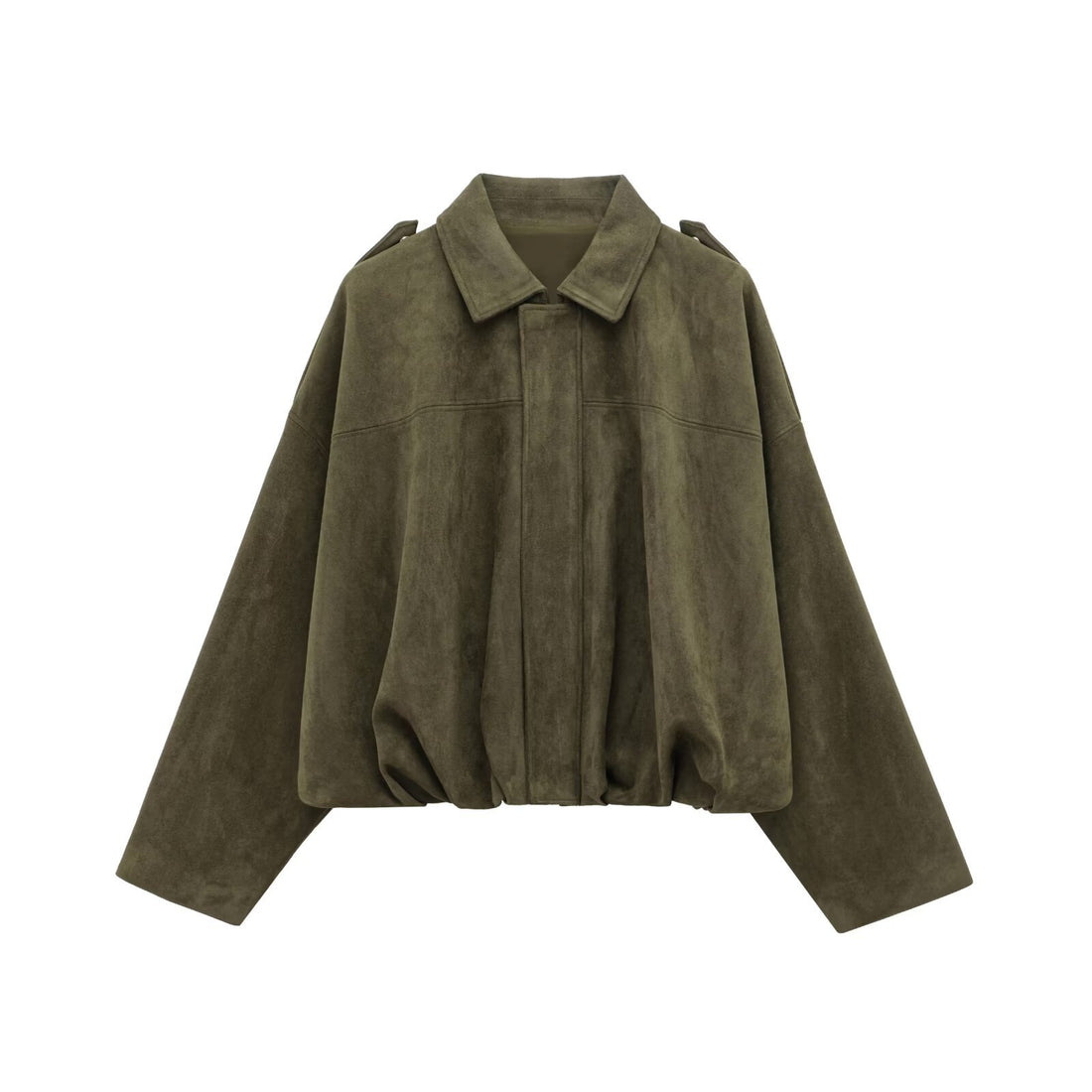 Damen Kurze Oversize‑Jacke im Cape‑Look mit ballonförmigem Saum Echoarchiv