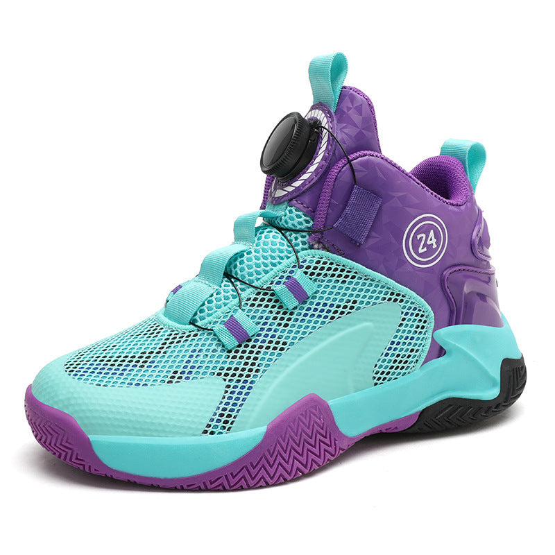 Unisex atmungsaktive Basket-Performance-Sneaker mit Drehverschluss, verstärkter Ferse und griffiger Profillaufsohle – Norré