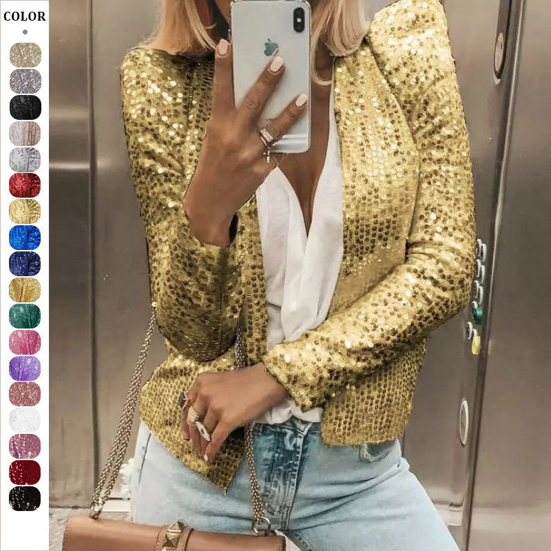 Damen Glitzernde Strickjacke Echoarchiv