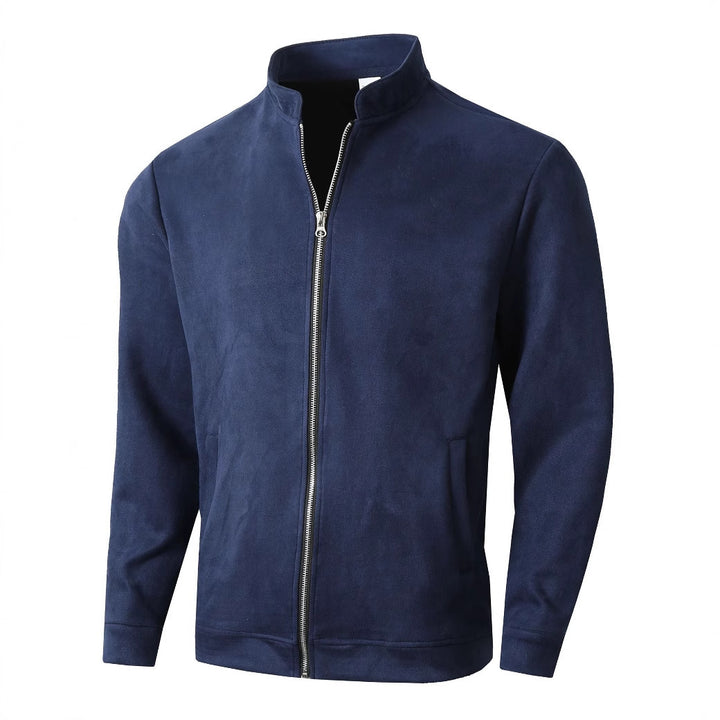 Herren elegante und bequeme Softshelljacke mit hohem Kragen und Durchgehendem Reißverschluss Echoarchiv