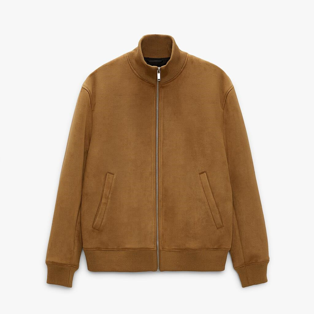 Herren elegante und kuschelige Bomberjacke – Brevano