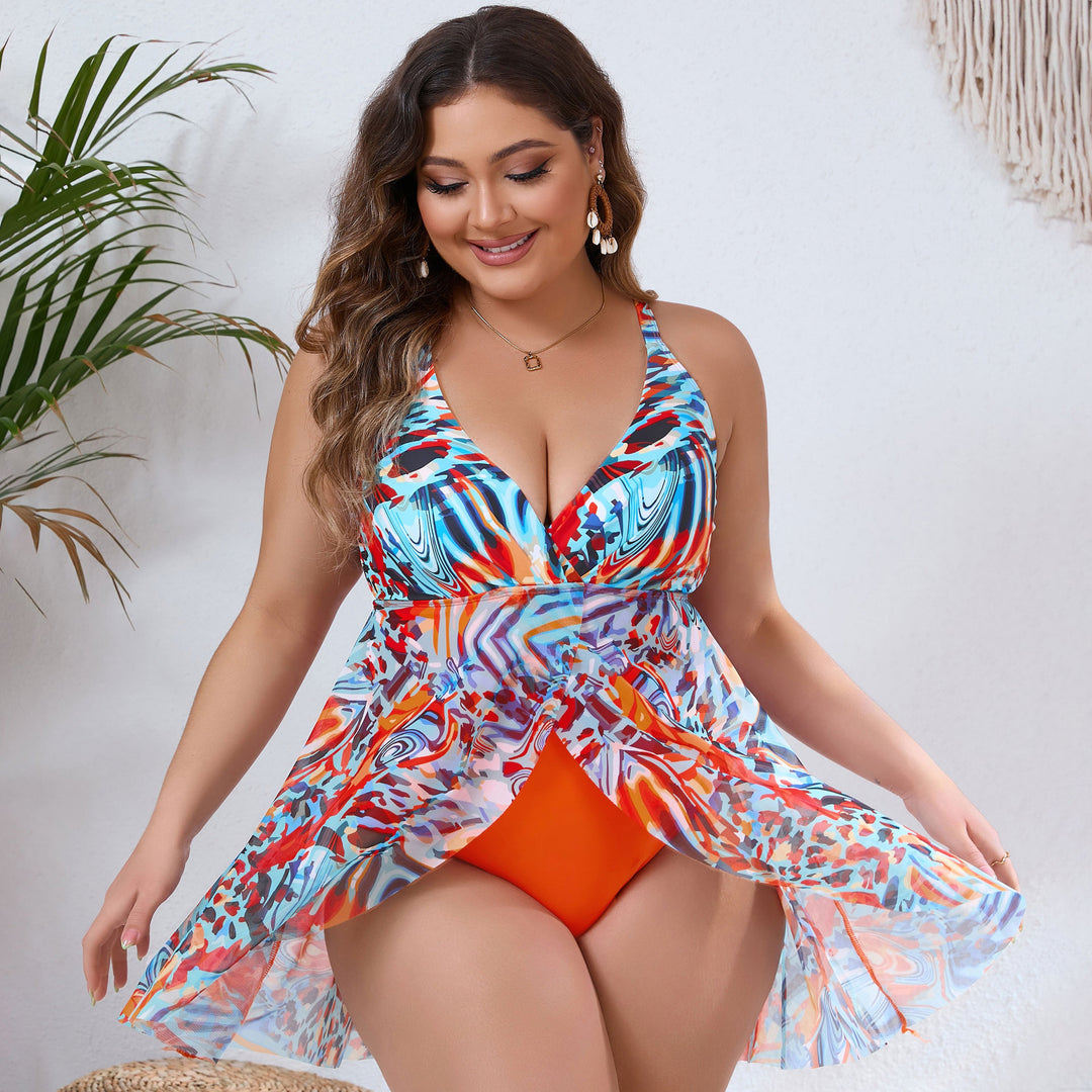 Damen stilvolles Bade-Kleid Echo Archiv