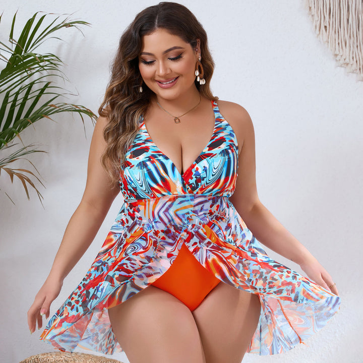 Damen stilvolles Bade-Kleid Echo Archiv