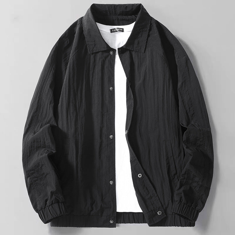 Herren leichte Übergangsjacke mit elastischen Bündchen Echoarchiv