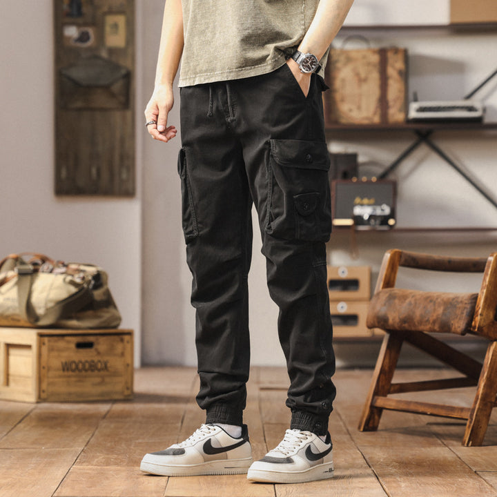 Herren multifunktionale Cargohose mit elastischem Bund und praktischen Taschen Echoarchiv
