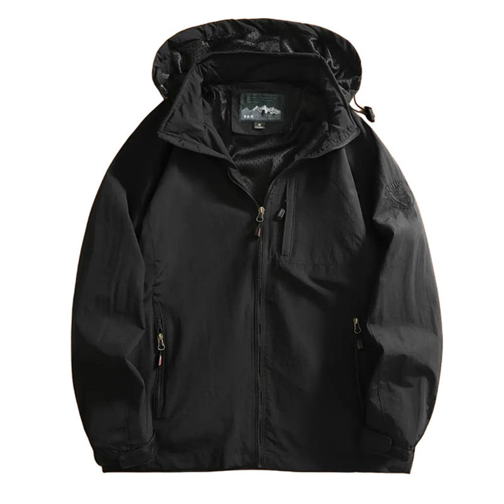 Herren nan leichte Outdoorjacke Windbreaker mit wasserabweisender Beschichtung und atmungsaktivem Meshfutter Echo Archiv