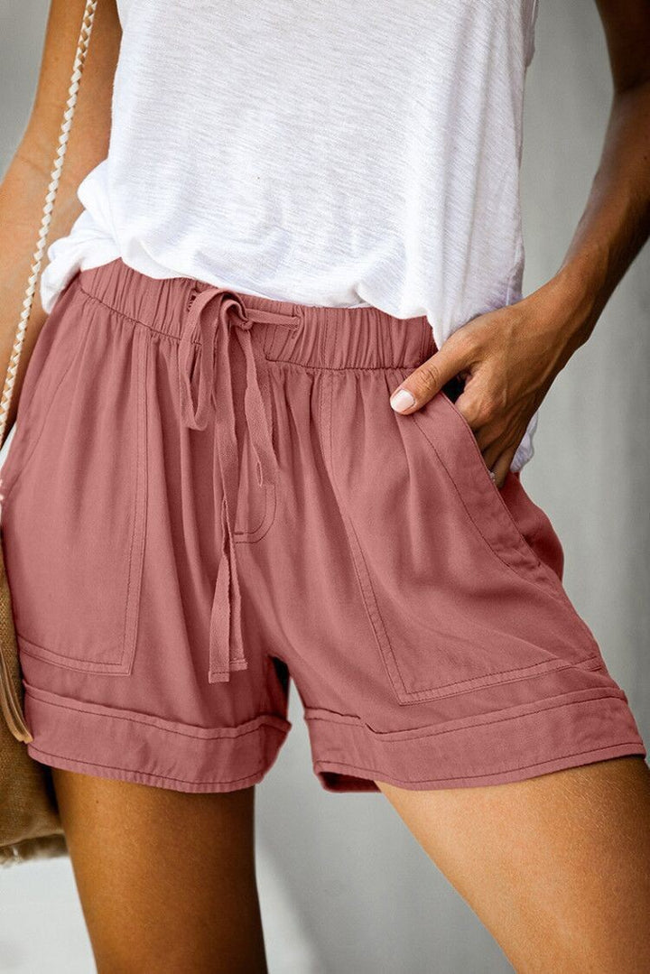 Damen Bequeme Sommer-Shorts mit elastischem Bund und praktischen Taschen Echo Archiv