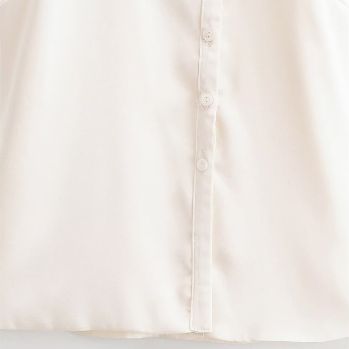 Damen Halterneck Bluse mit eleganter Knopfleiste Echo Archiv