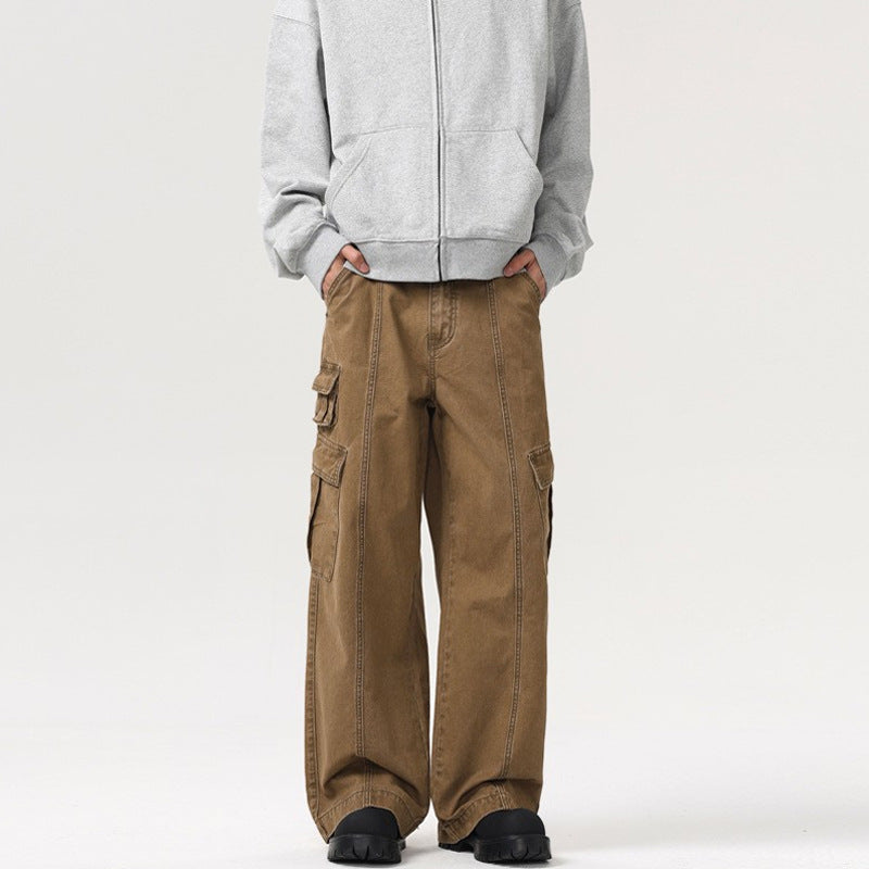 Herren weite Cargo-Hose aus robustem Baumwoll-Twill mit Utility-Taschen Echo Archiv