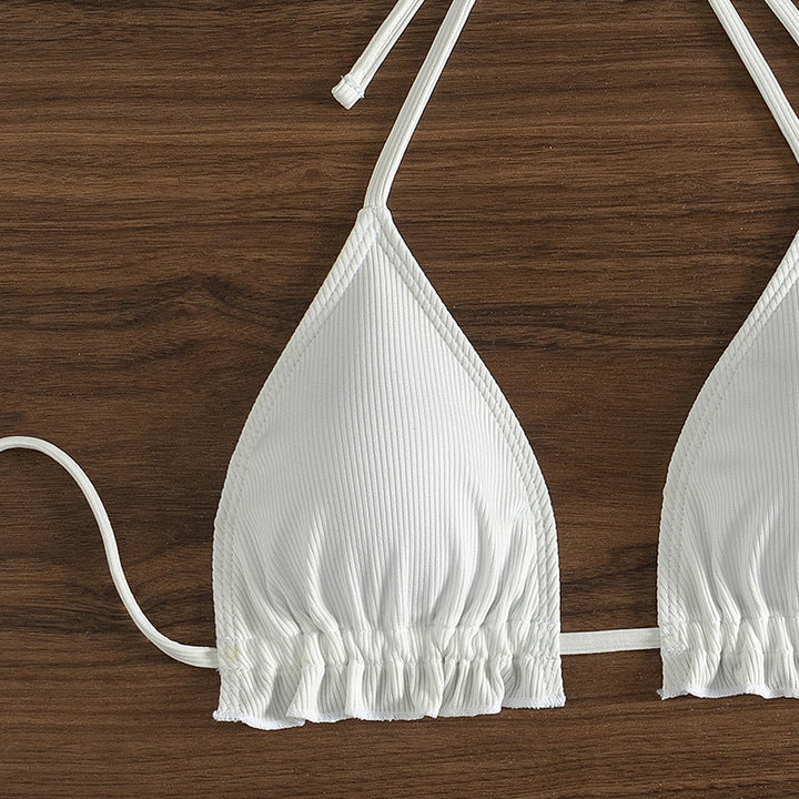 Damen Triangel-Bikini mit verstellbaren Trägern und moderner Ripp-Textur Echo Archiv