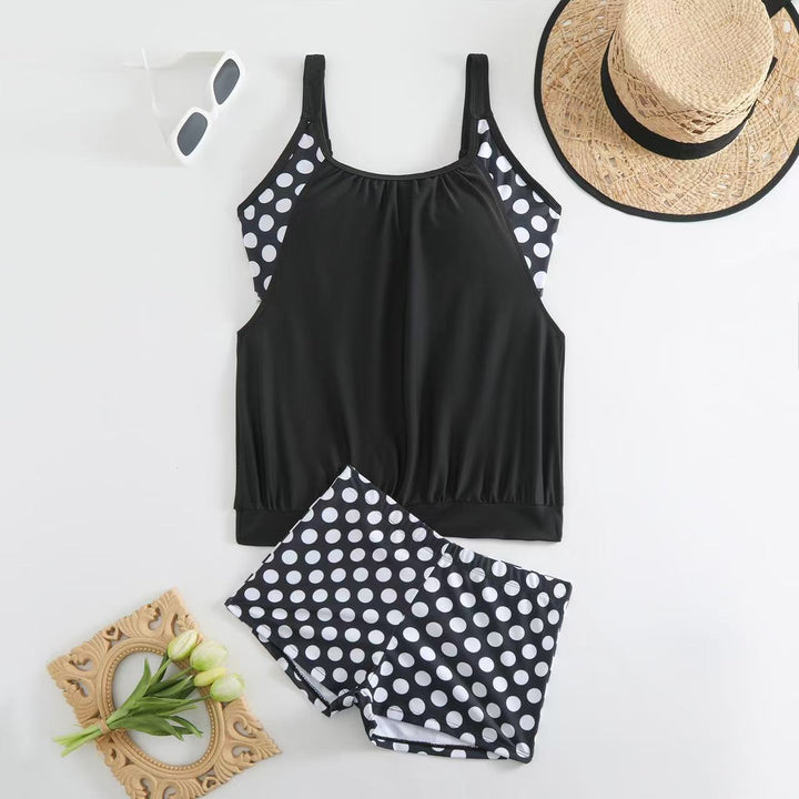 Damen Sportlicher Tankini mit Polka-Dot-Design Echo Archiv