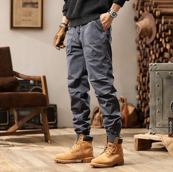 Herren Outdoor-Arbeitshose im Joggerstil mit elastischem Komfortbund, aufgesetzten Rundtaschen und Knöchelreißverschluss Echo Archiv