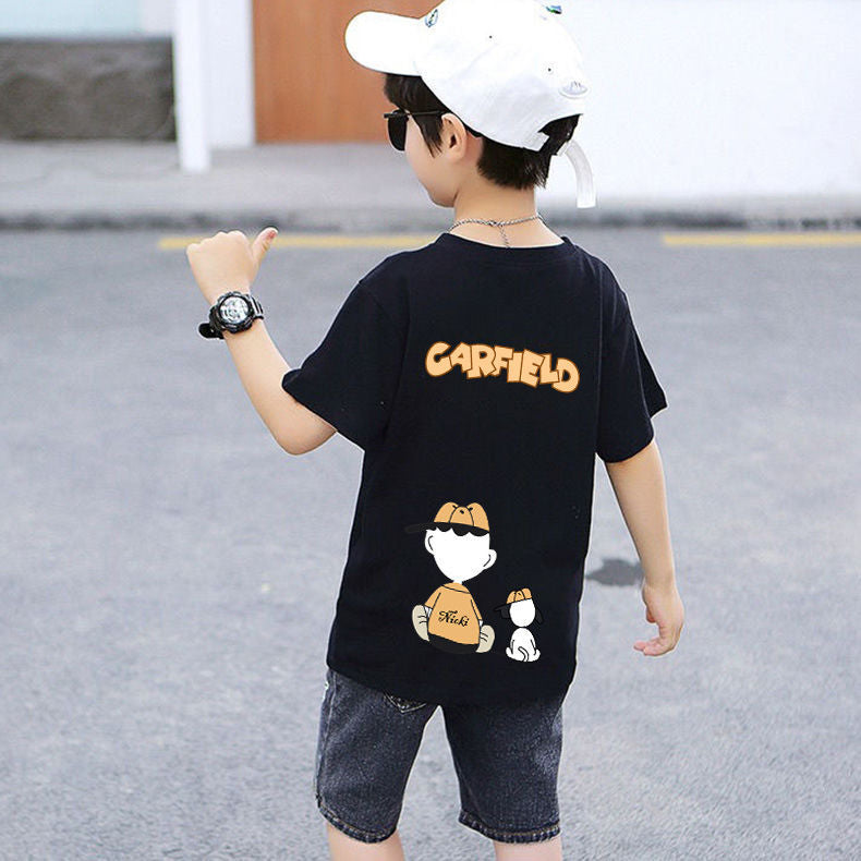 Jungen Baumwoll-T-Shirt mit coolem Cartoon-Design Echo Archiv