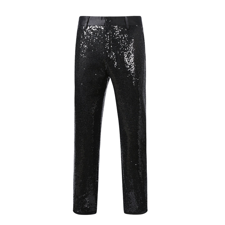 Herren Elegante Pailletten-Hose mit schimmerndem Effekt Echoarchiv