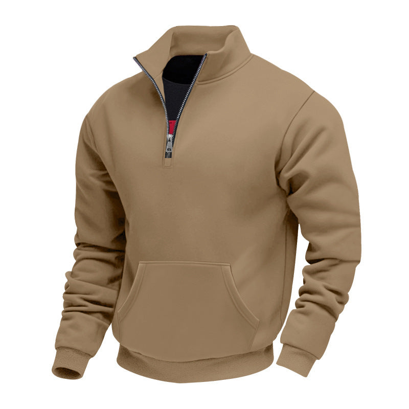 Herren Fleece pullover mit halbem Reißverschluss Echoarchiv
