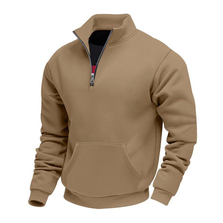 Herren Fleece pullover mit halbem Reißverschluss Echoarchiv