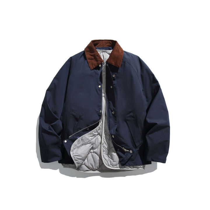 Herren Winddichter Blouson mit Cordkragen und herausnehmbarer Stepp-Innenseite Echoarchiv