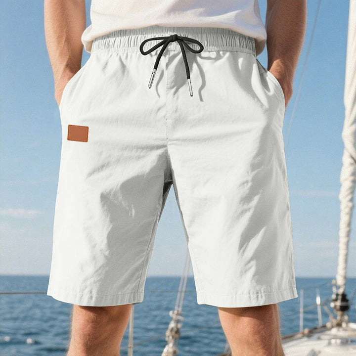 Herren nan schnelltrocknende Badeshorts im Bermuda-Schnitt mit elastischem Bund und Kordelzug Echo Archiv