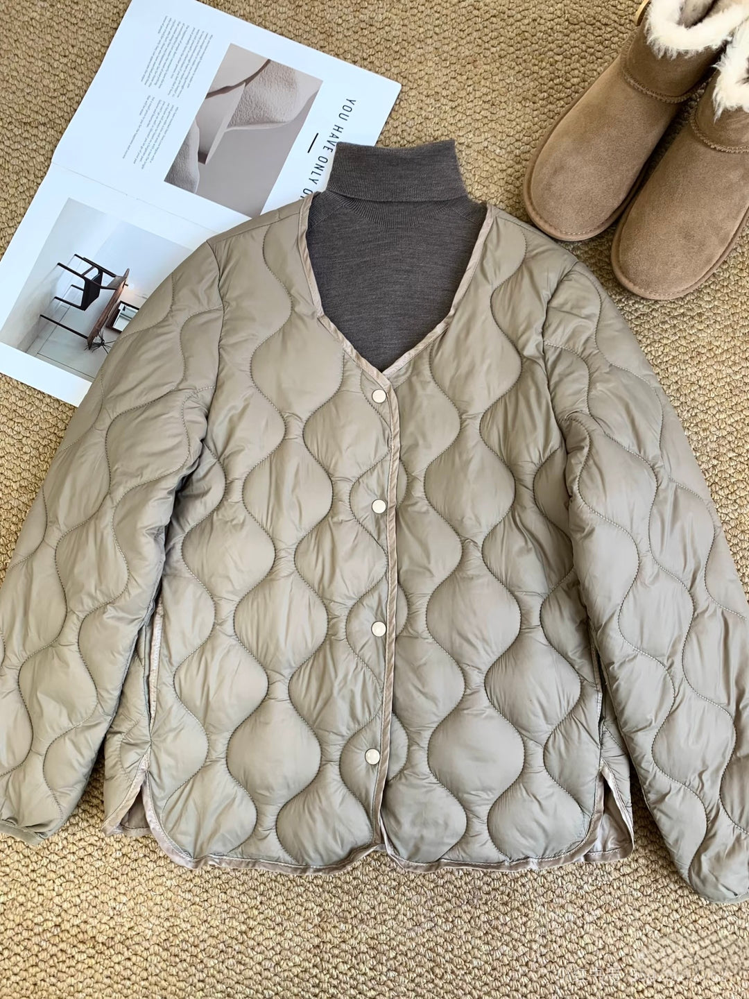 Damen Bequeme Steppjacke Echoarchiv
