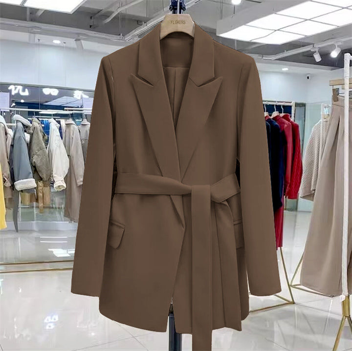 Damen Elegante Wickelblazer mit Gürtel Echo Archiv