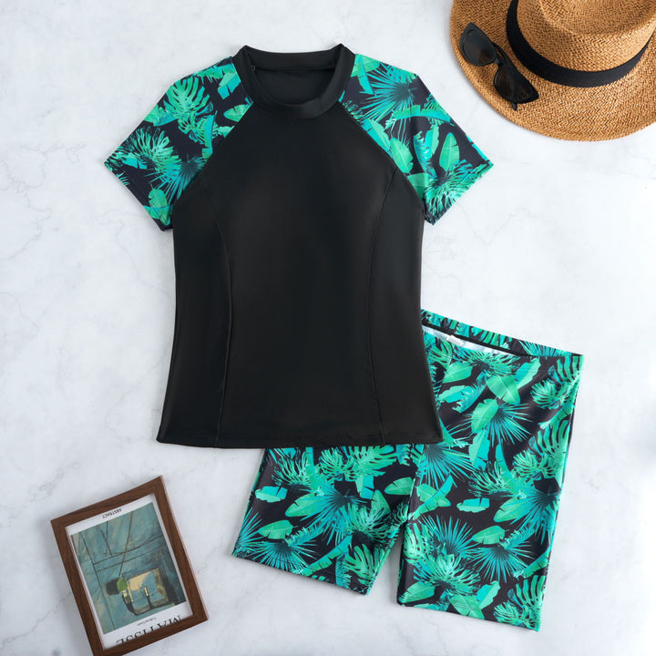 Damen Sportlicher Rashguard mit Shorts Echo Archiv