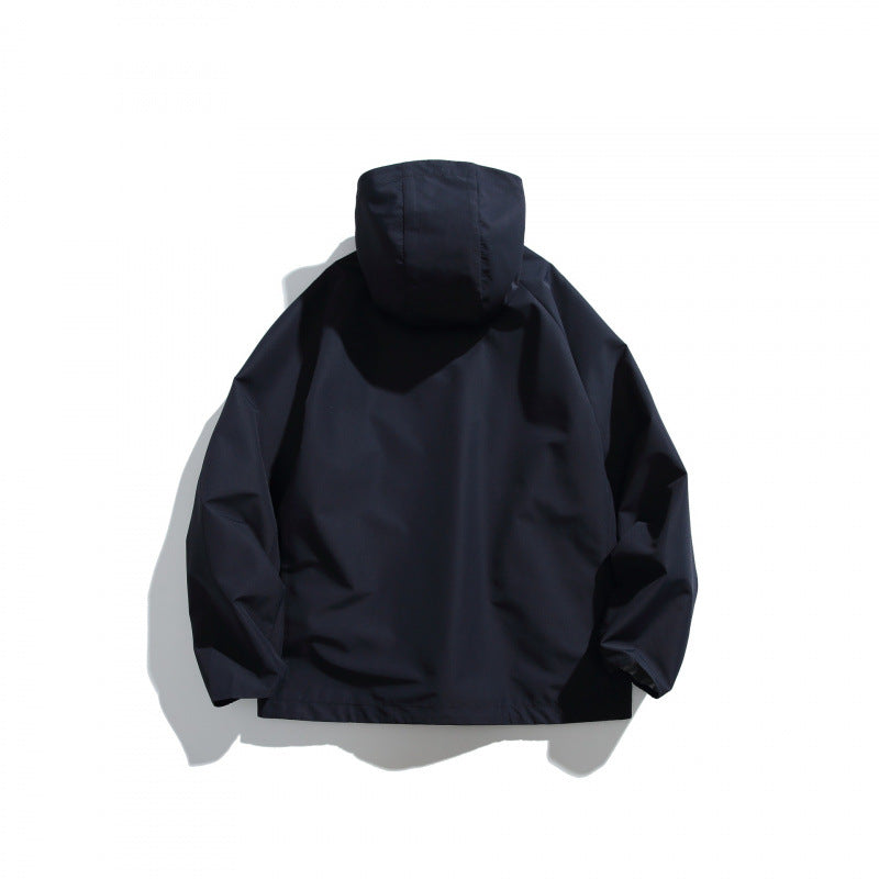 Unisex Leichte Tech-Regenjacke mit asymmetrischem Reißverschluss Echo Archiv