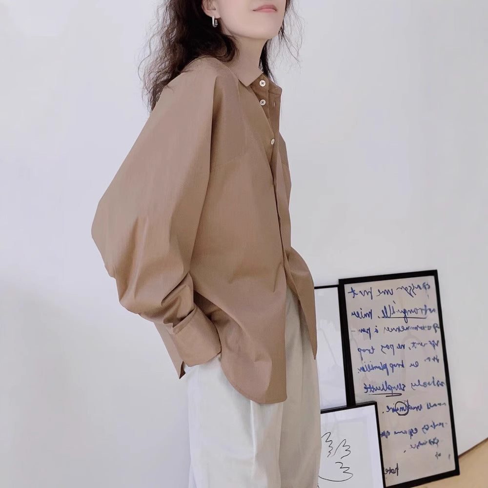 Damen Elegante und lässige Oversized Hemdbluse Echoarchiv