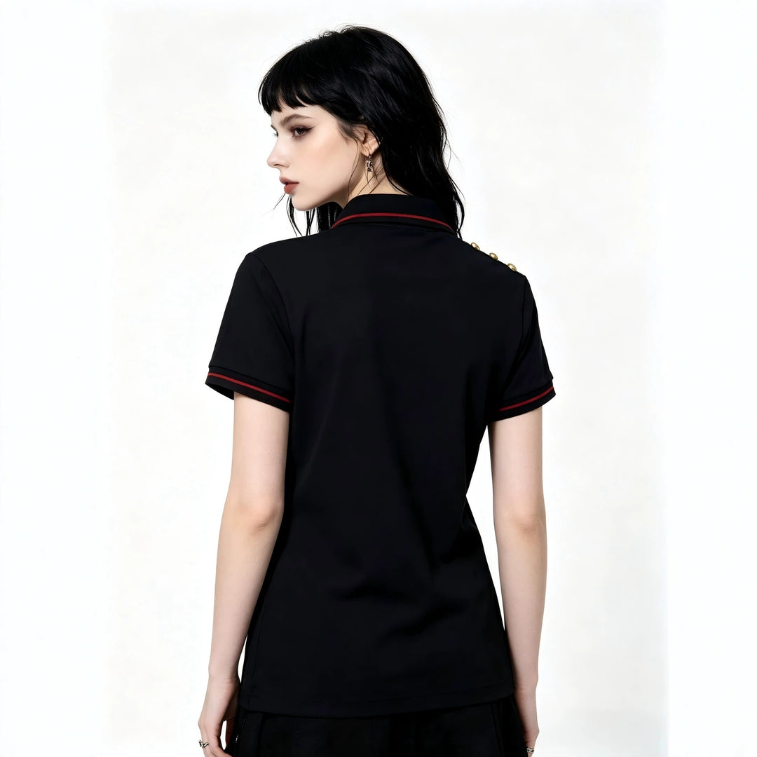 Damen Polo-Shirt mit musikalischem Motiv Echo Archiv