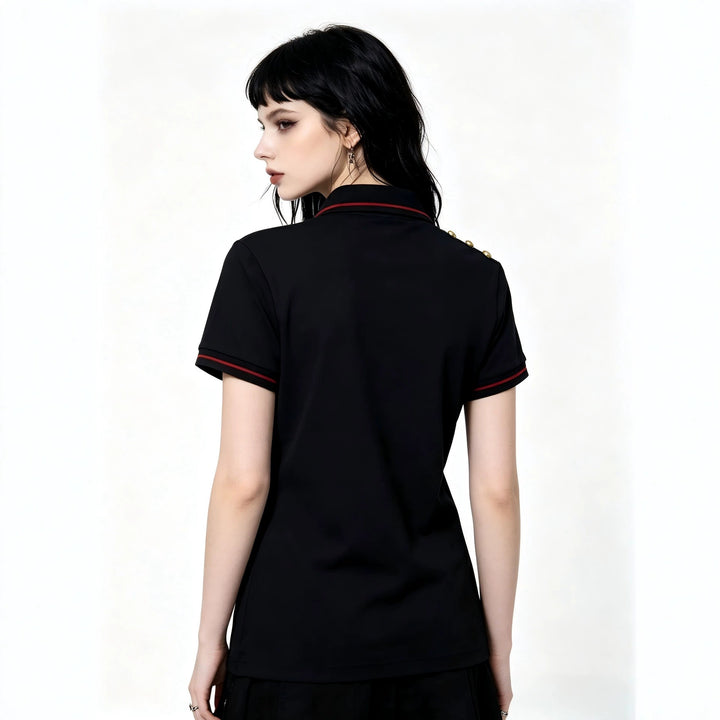 Damen Polo-Shirt mit musikalischem Motiv Echo Archiv