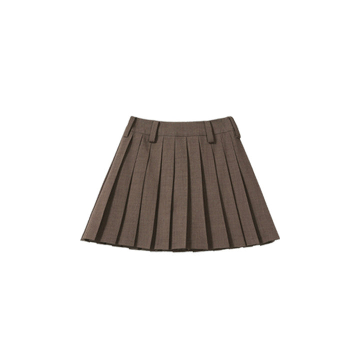 Damen Plissierter Midi-Rock Echoarchiv