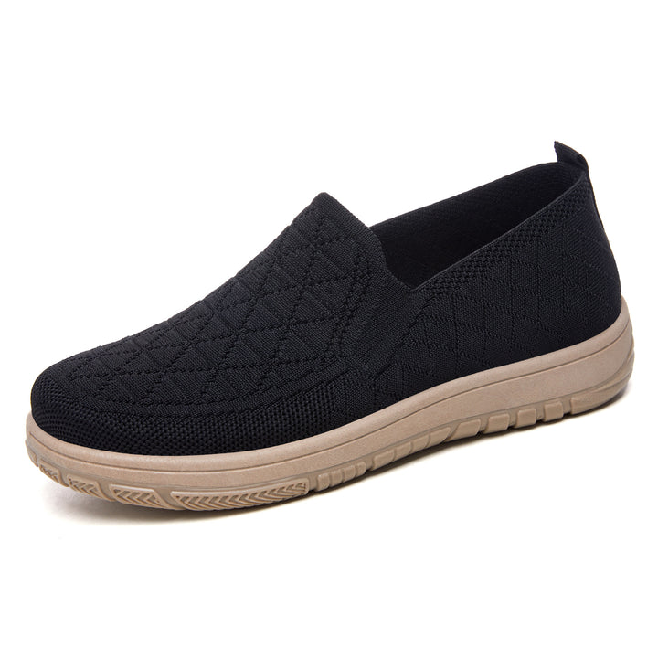 Damen nan atmungsaktiver Strick-Slipper mit orthopädischer Stoßdämpfung und flexibler Profilsohle Echo Archiv