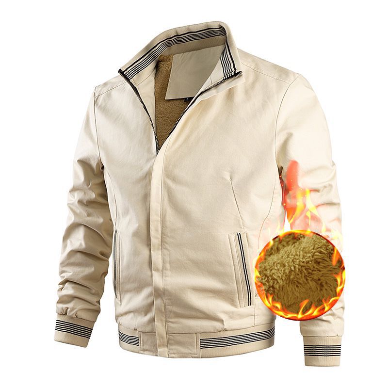 Herren Freizeit-Bomberjacke mit Thermofutter und gerippten Kontrastbündchen Echoarchiv