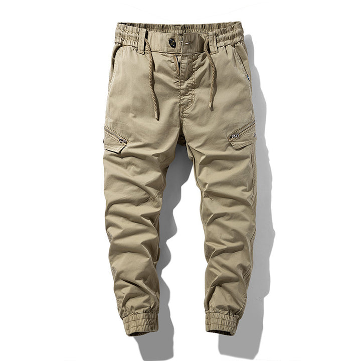 Herren Multifunktionale Cargo-Jogginghose mit Tunnelzugbund, Reißverschluss-Taschen und geripptem Knöchelbündchen Echo Archiv