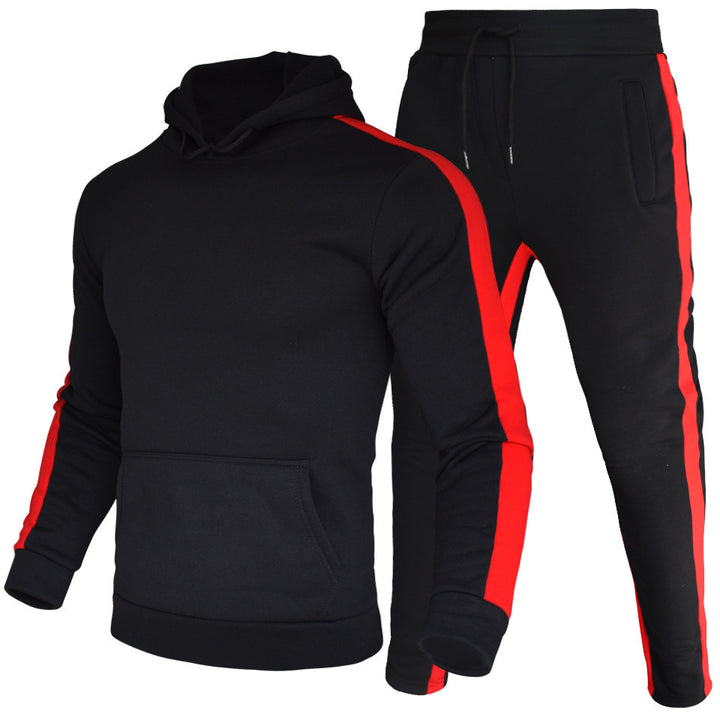 Herren sportliches Kapuzen-Sweatshirt und Jogginghose Set Echoarchiv