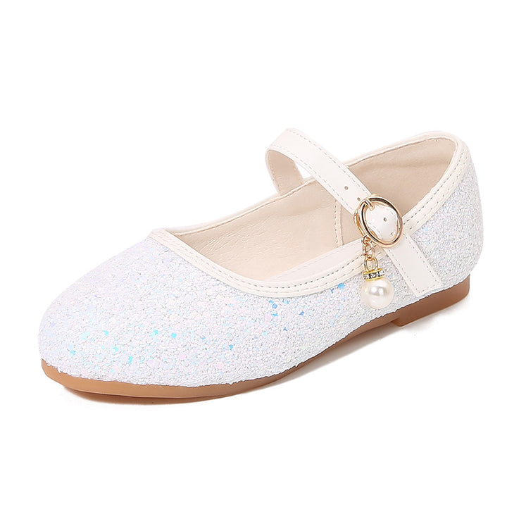 Mädchen Glitzernde Mary Jane Ballerinas mit Perlenapplikation Echo Archiv